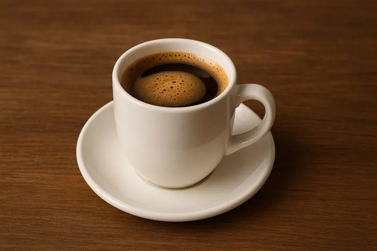 A cup of coffee.